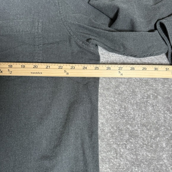 Toad & Co Shirt Men's XL Gray Flannel Long Sleeve Button Up Organic Cotton - Picture 6 of 7